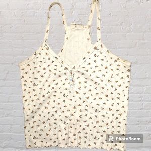 Floral print tank top
